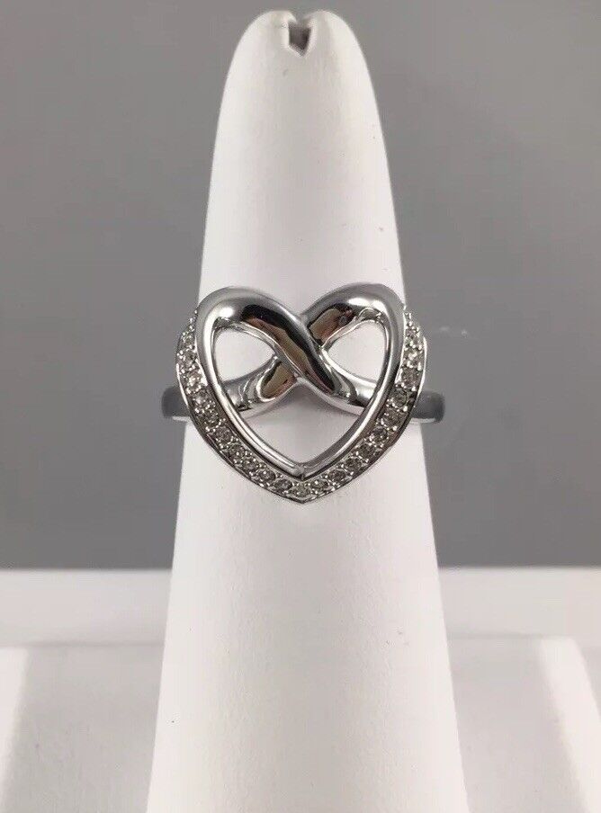 Lovely Swarovski Cupidon Heart Ring Silver, Sz. 7.25, NIB